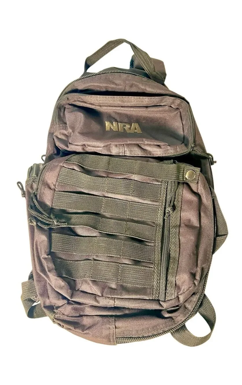 NRA Backpack Black Multi-Pocket Tactical Hunting Outdoor Gear Bag